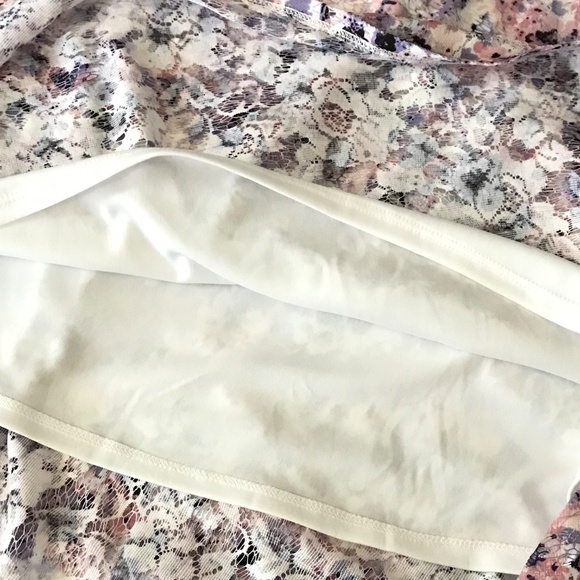 LANE BRYANT Lace Floral Fit and Flare Dress White Pink Women’s Plus Size 20 1X - Picture 13 of 16